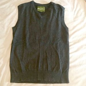Eddie Bauer cashmere/cotton sweater vest